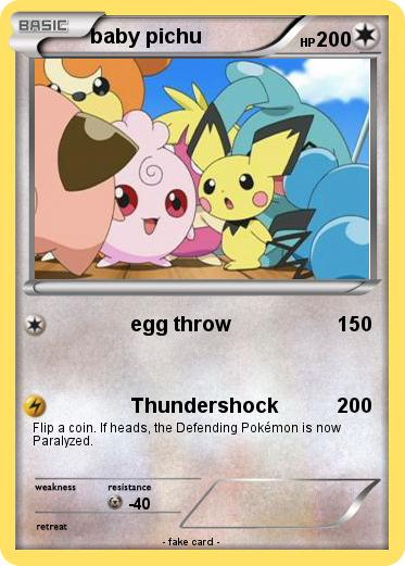 Pokemon baby pichu