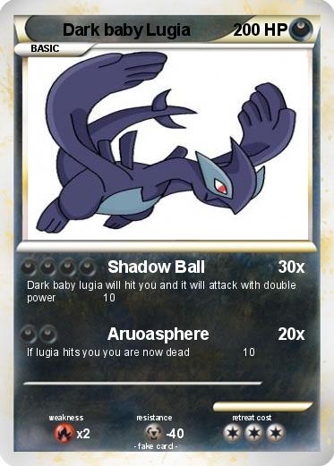 Pokemon Dark baby Lugia