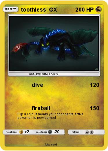 Pokemon toothless  GX