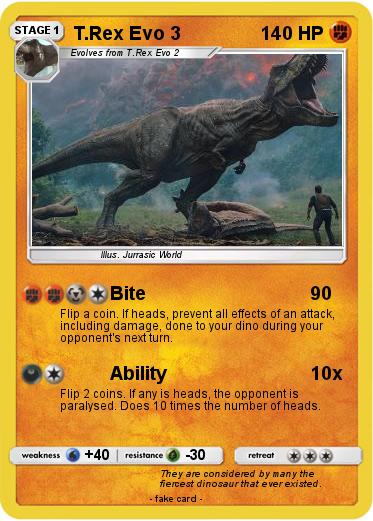 Pokemon T.Rex Evo 3