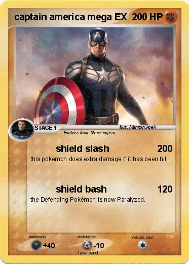 Pokemon captain america mega EX