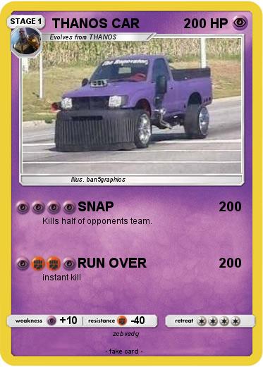 Pokemon THANOS CAR