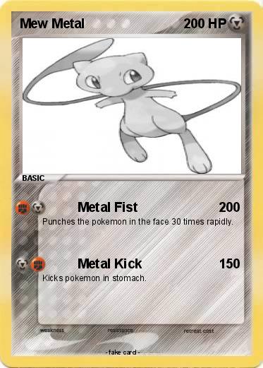 Pokemon Mew Metal