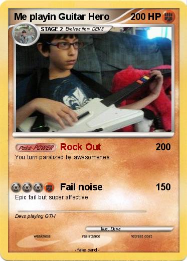 Pokemon Me playin Guitar Hero