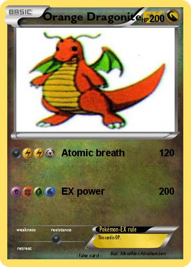 Pokemon Orange Dragonite