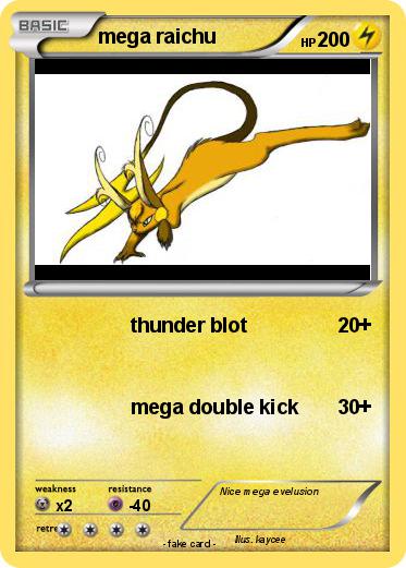 Pokemon mega raichu