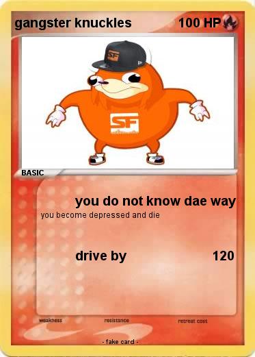 Pokemon gangster knuckles
