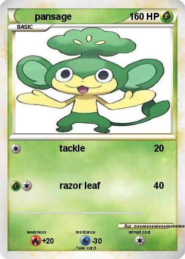 Pokemon pansage