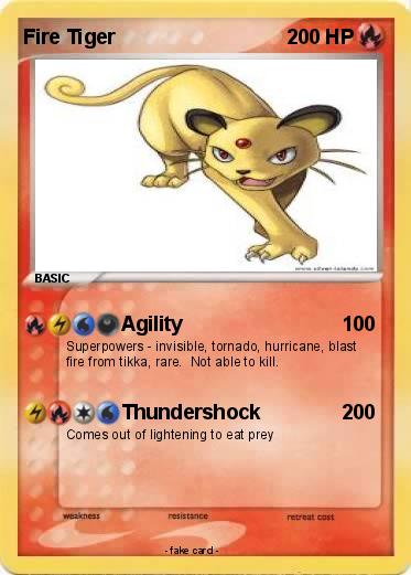 Pokemon Fire Tiger