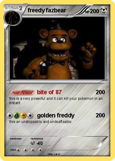 Pokemon freedy fazbear