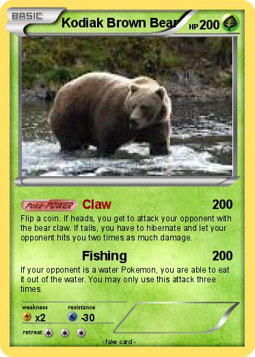 Pokemon Kodiak Brown Bear