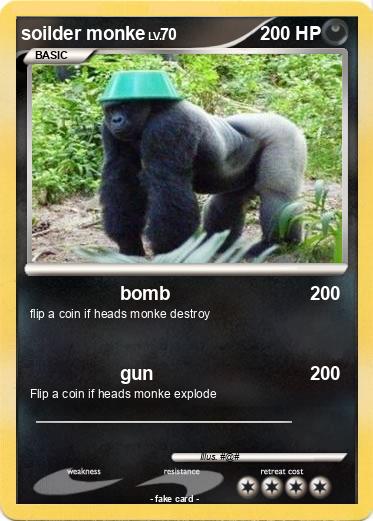 Pokemon soilder monke