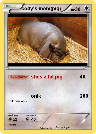 Pokemon cody's mom(pig)