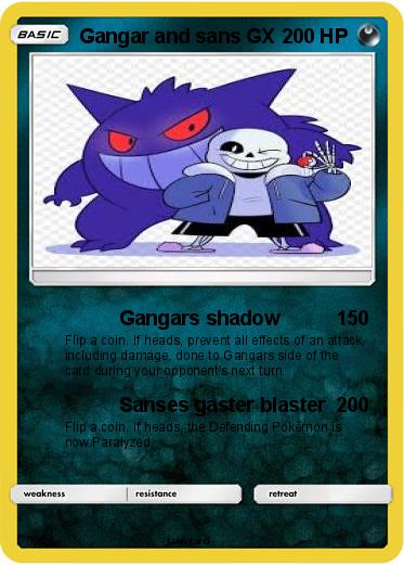 Pokemon Gangar and sans GX