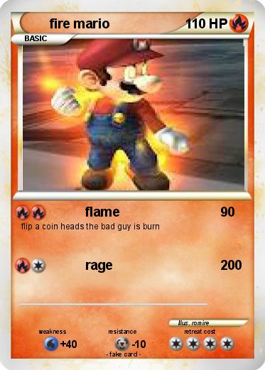 Pokemon fire mario