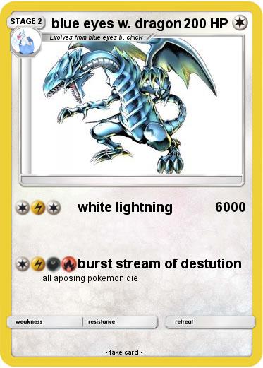 Pokemon blue eyes w. dragon