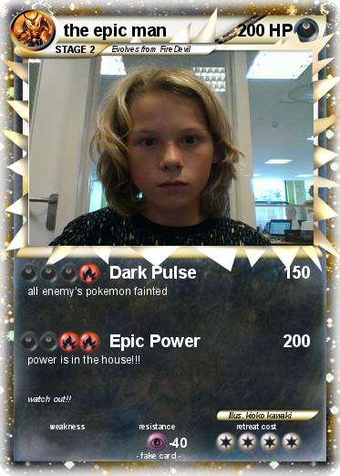 Pokemon the epic man