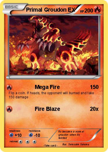 Pokemon Primal Groudon EX