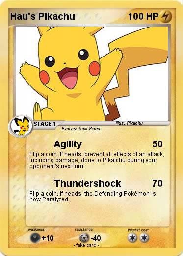 Pokemon Hau's Pikachu