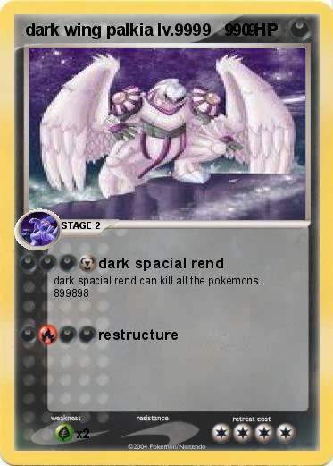 Pokemon dark wing palkia lv.9999   9   9