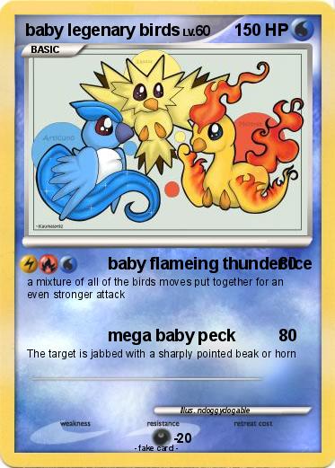 Pokemon baby legenary birds