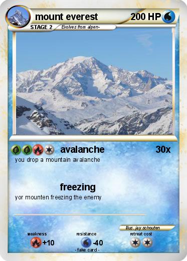 Pokemon mount everest