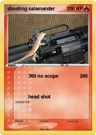 Pokemon shooting salamander
