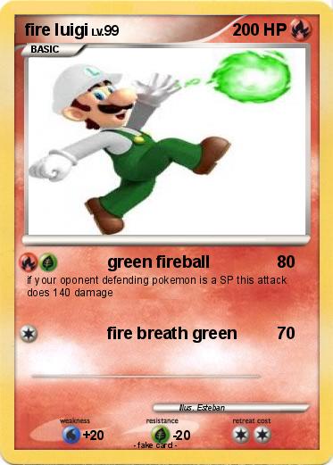 Pokemon fire luigi