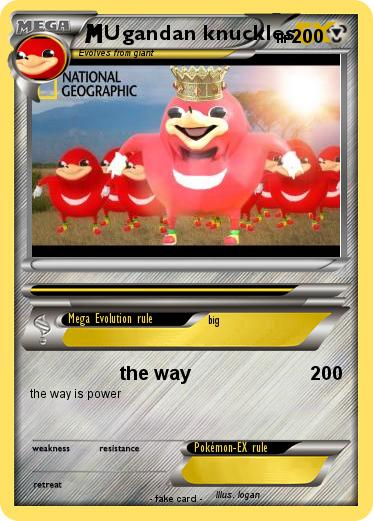 Pokemon Ugandan knuckles