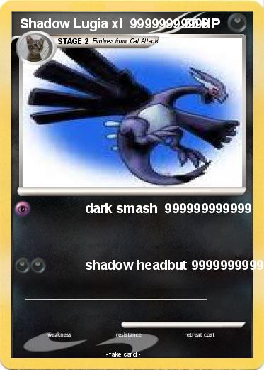 Pokemon Shadow Lugia xl  99999999999