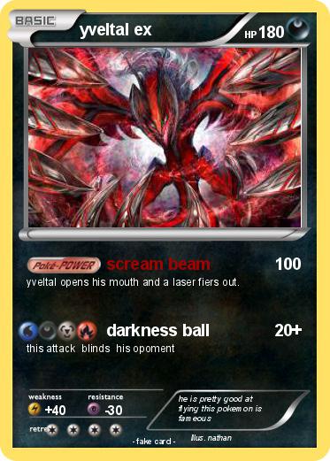 Pokemon yveltal ex