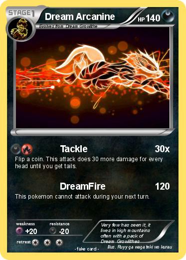 Pokemon Dream Arcanine