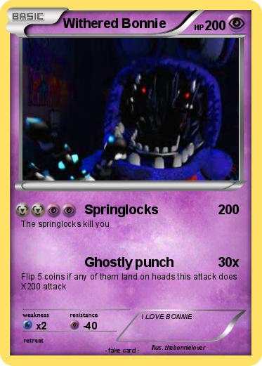 Pokemon Withered Bonnie
