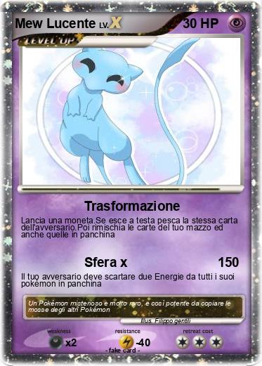 Pokemon Mew Lucente
