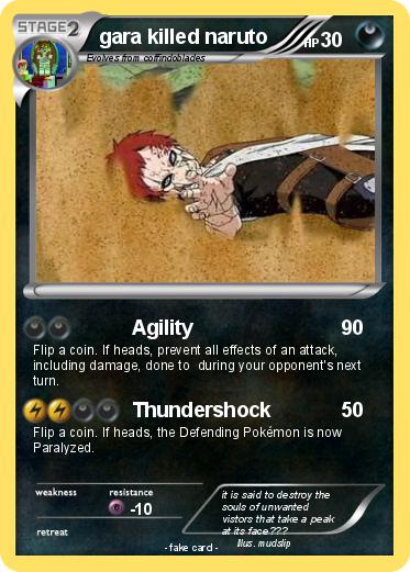 Pokemon gara killed naruto