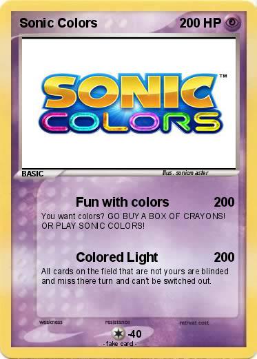 Pokemon Sonic Colors