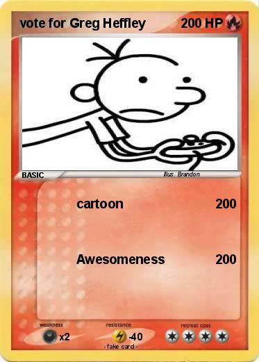 Pokemon vote for Greg Heffley