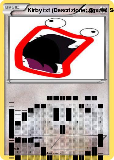 Pokemon Kirby txt (Descrizione: Grazie! Sono italiano