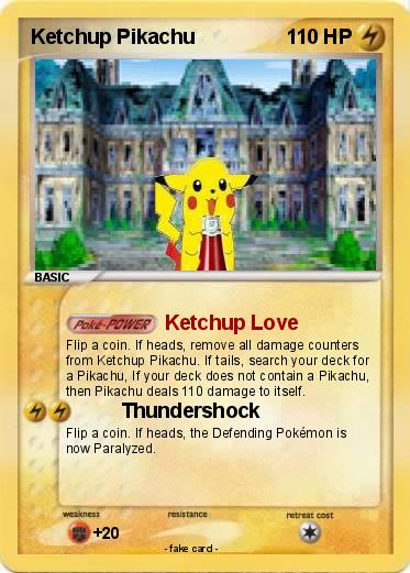 Pokemon Ketchup Pikachu