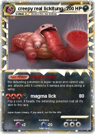Pokemon creepy real lickitung