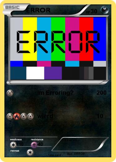 Pokemon ERROR