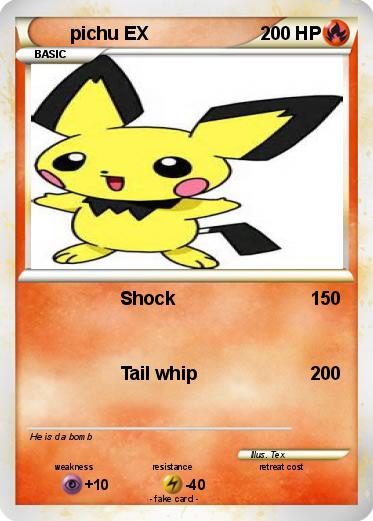 Pokemon pichu EX