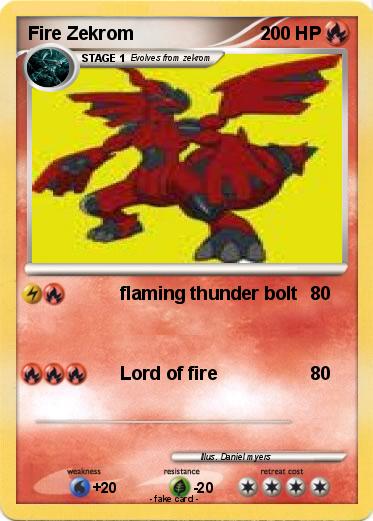 Pokemon Fire Zekrom