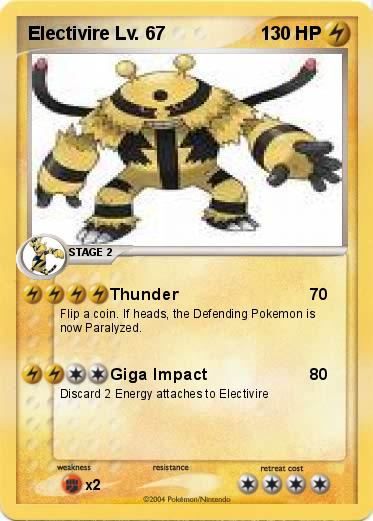 Pokemon Electivire Lv. 67