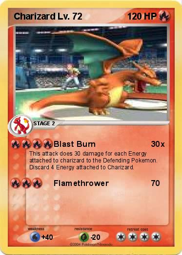 Pokemon Charizard Lv. 72