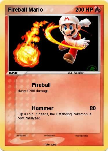Pokemon Fireball Mario