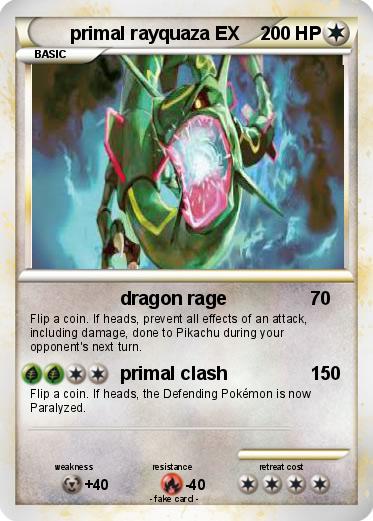 Pokemon primal rayquaza EX