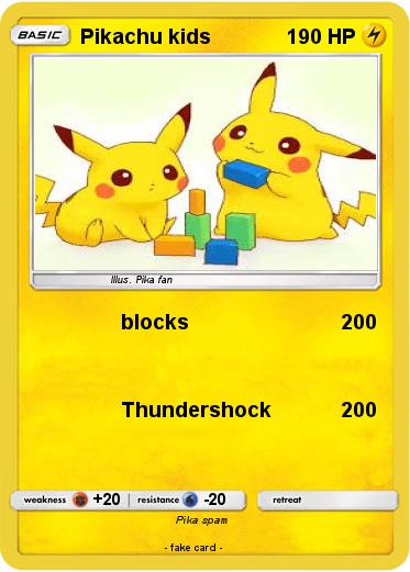 Pokemon Pikachu kids