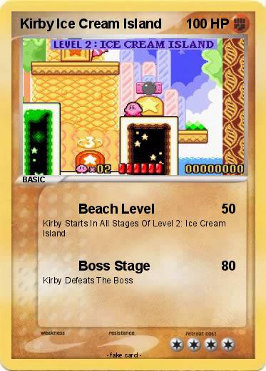Pokemon Kirby Ice Cream Island