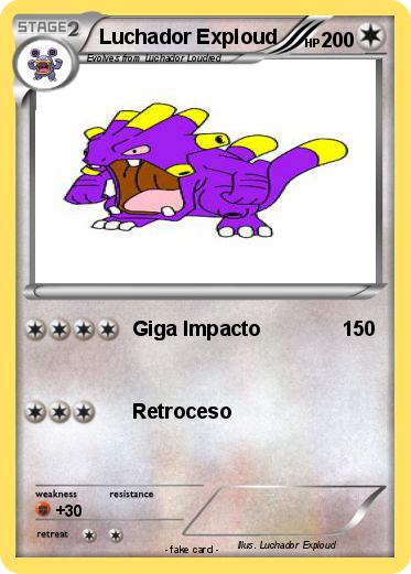 Pokemon Luchador Exploud